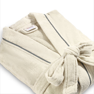 Exotica 100% Cotton Extra Large Bath Robe, 350 GSM, Solid, White