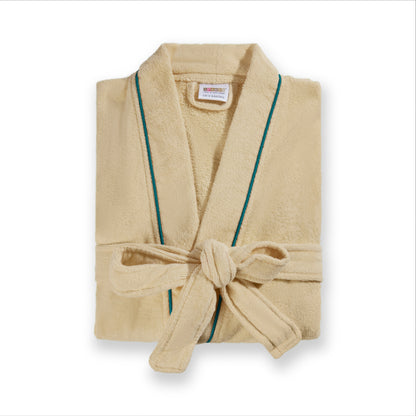 Exotica 100% Cotton Extra Large Bath Robe, 350 GSM, Solid, Light Brown