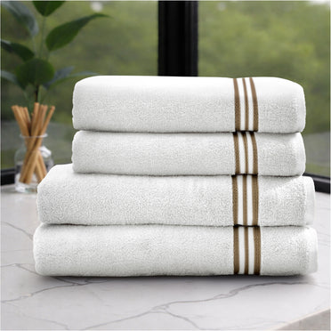 Swift Flow 100% Cotton Bath Towel, 500 GSM, Solid, White