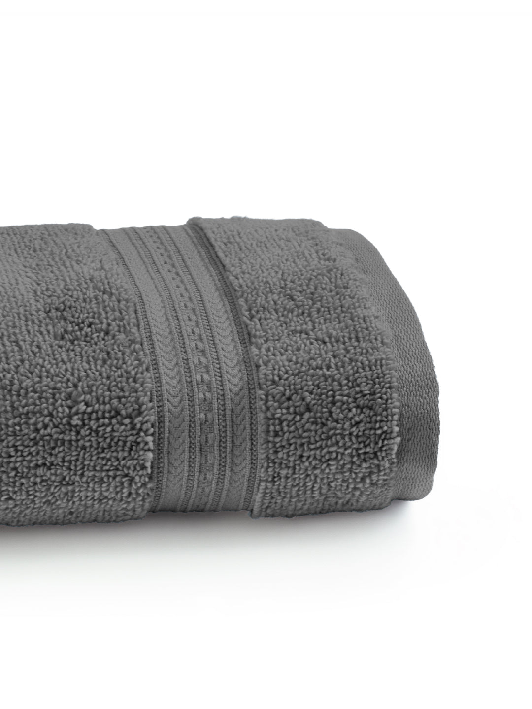 Opulent 100% Cotton Hand Towel, 550 GSM, Solid, Dark Grey
