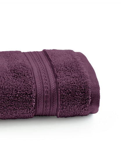 Opulent 100% Cotton Hand Towel, 550 GSM, Solid, Dark Violet