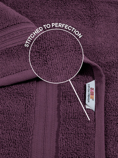 Opulent 100% Cotton Hand Towel, 550 GSM, Solid, Dark Violet