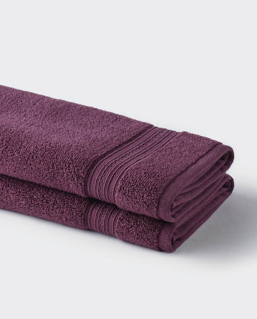 Opulent 100% Cotton Hand Towel, 550 GSM, Solid, Dark Violet