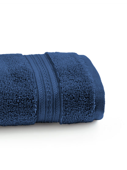 Opulent 100% Cotton Hand Towel, 550 GSM, Solid, Light Blue