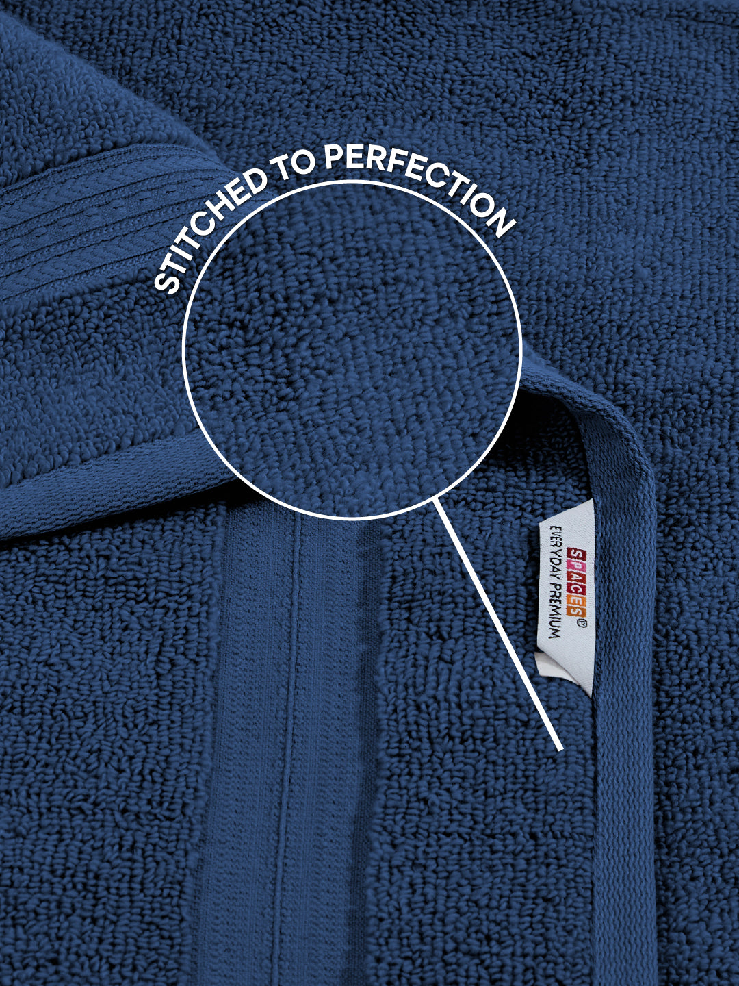 Opulent 100% Cotton Hand Towel, 550 GSM, Solid, Light Blue