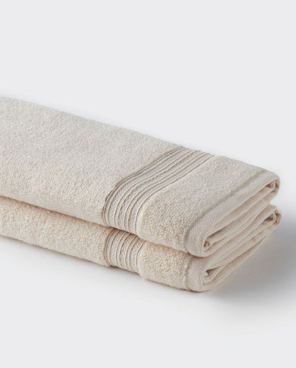 Opulent 100% Cotton Hand Towel, 550 GSM, Solid, Light Yellow