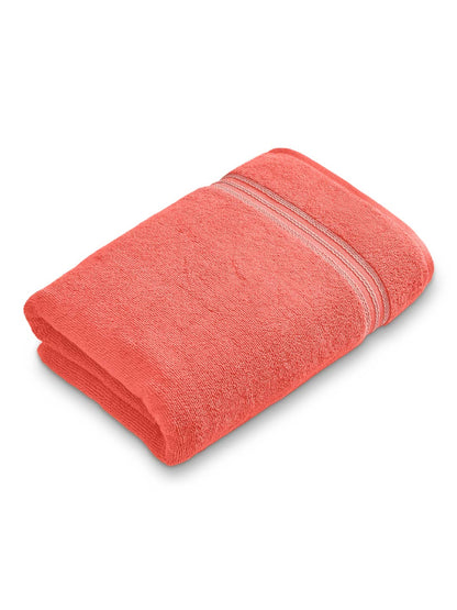 Swift Flow 100% Cotton Bath Towel, 500 GSM, Solid, Red
