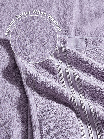 Swift Flow 100% Cotton Bath Towel, 500 GSM, Solid, Light Violet