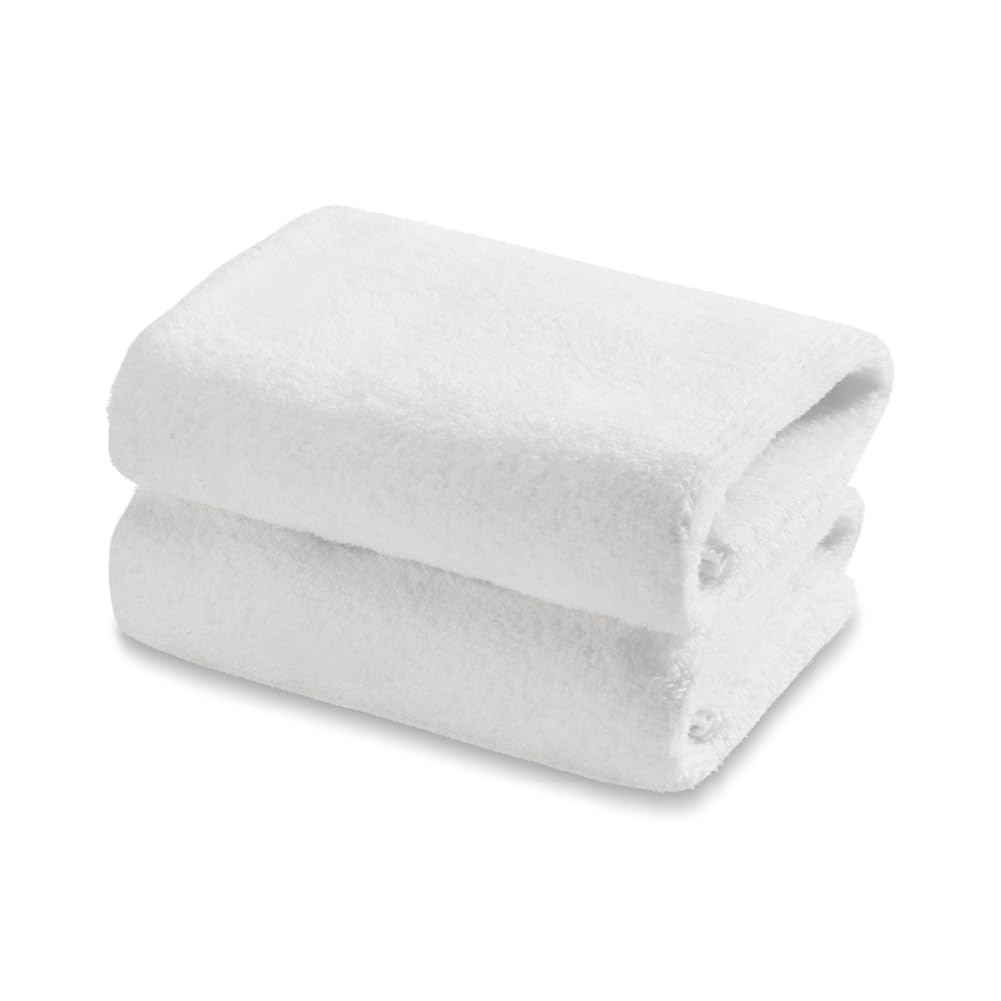 Swift Flow 100% Cotton Hand Towel, 500 GSM, Solid, White