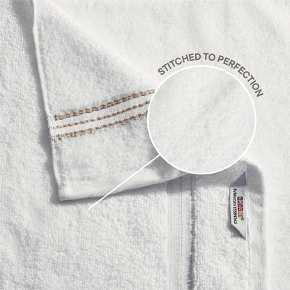 Swift Flow 100% Cotton Hand Towel, 500 GSM, Solid, White
