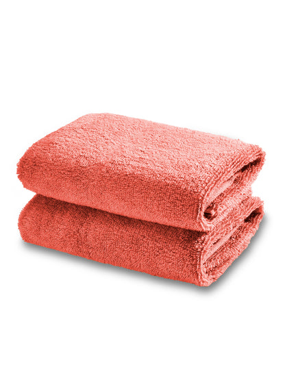 Swift Flow 100% Cotton Hand Towel, 500 GSM, Solid, Red