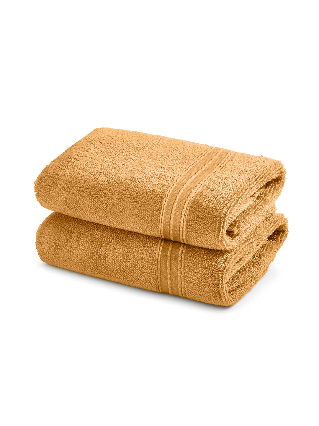 Swift Flow 100% Cotton Hand Towel, 500 GSM, Solid, Gold