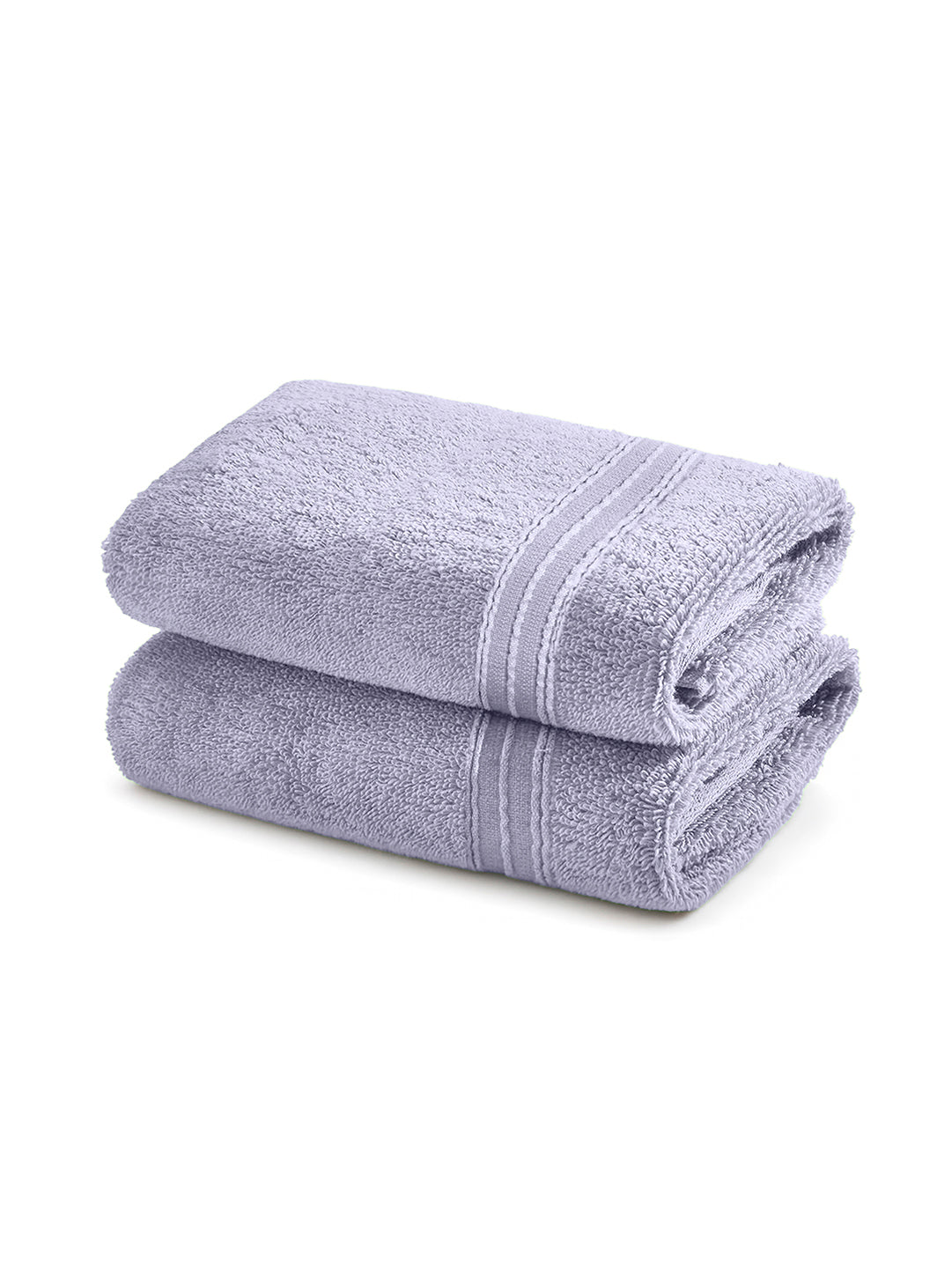 Swift Flow 100% Cotton Hand Towel, 500 GSM, Solid, Light Violet