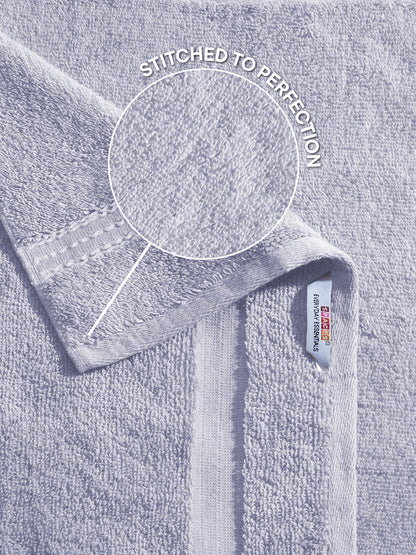 Swift Flow 100% Cotton Hand Towel, 500 GSM, Solid, Light Violet