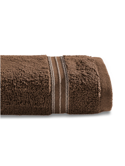 Swift Flow 100% Cotton Hand Towel, 500 GSM, Solid, Dark Brown