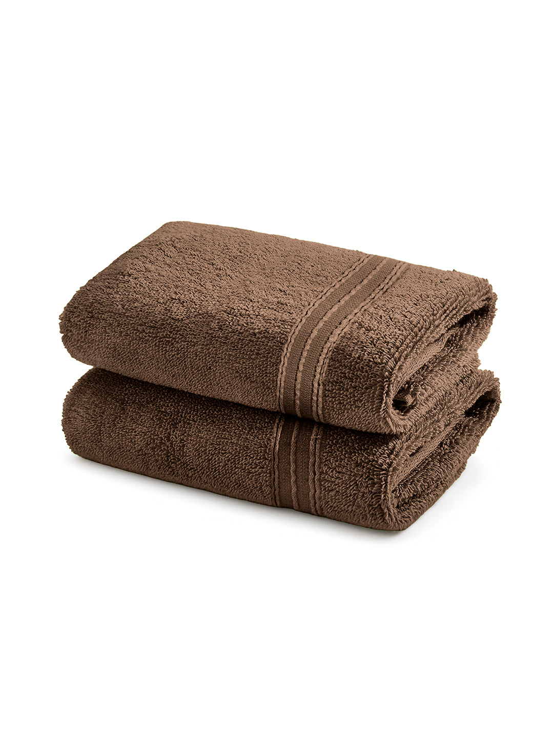 Swift Flow 100% Cotton Hand Towel, 500 GSM, Solid, Dark Brown