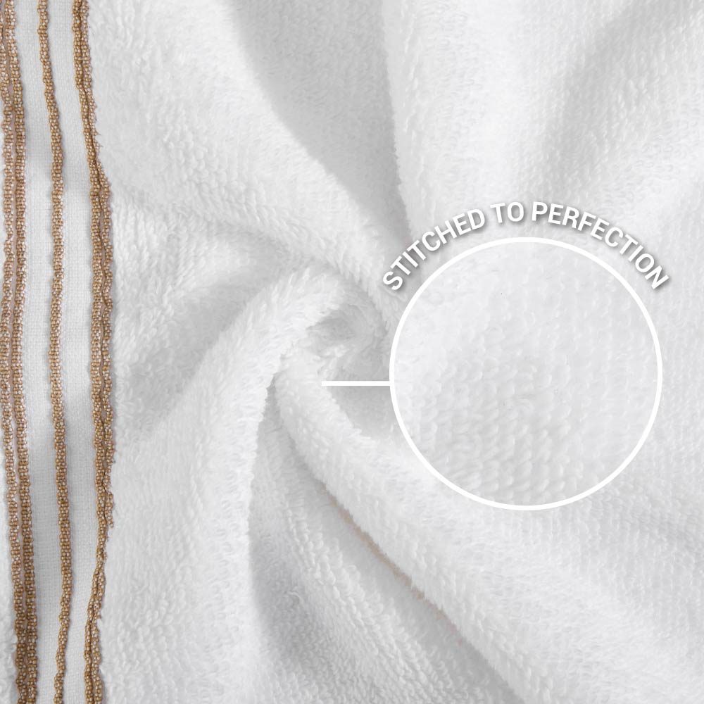 Swift Flow 100% Cotton Face Towel, 500 GSM, Solid, White