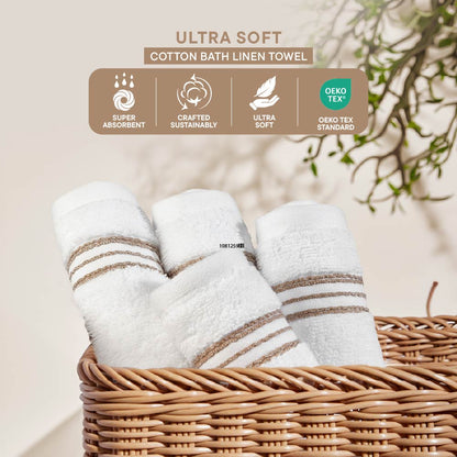 Swift Flow 100% Cotton Face Towel, 500 GSM, Solid, White