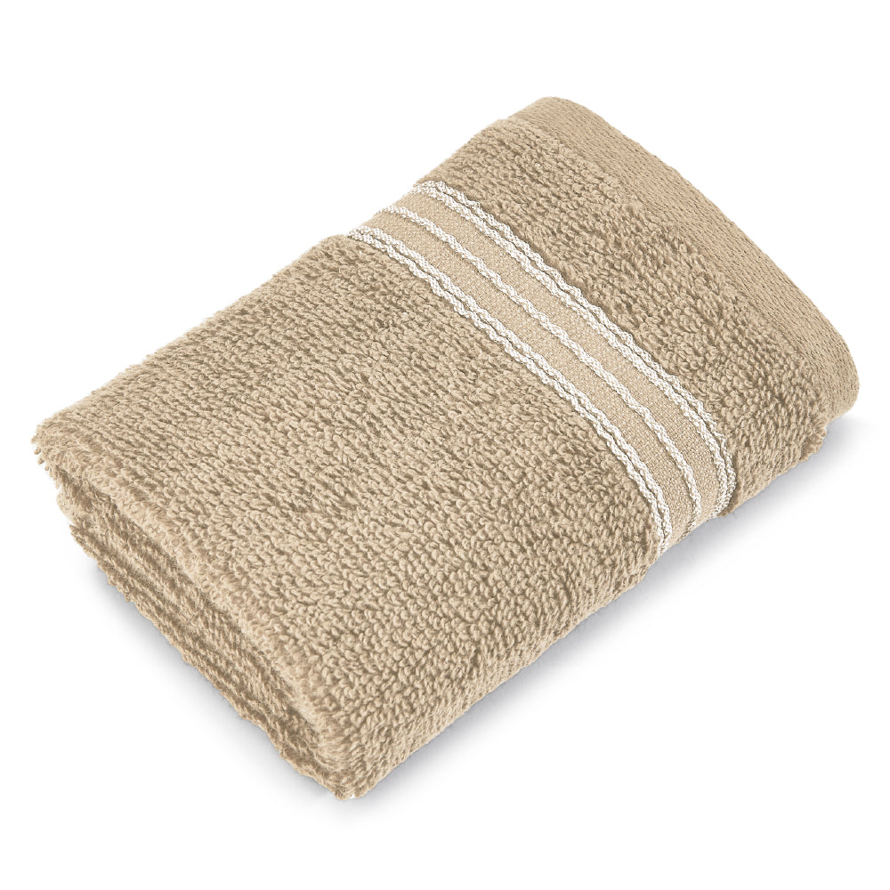 Swift Flow 100% Cotton Face Towel, 500 GSM, Solid, Light Brown
