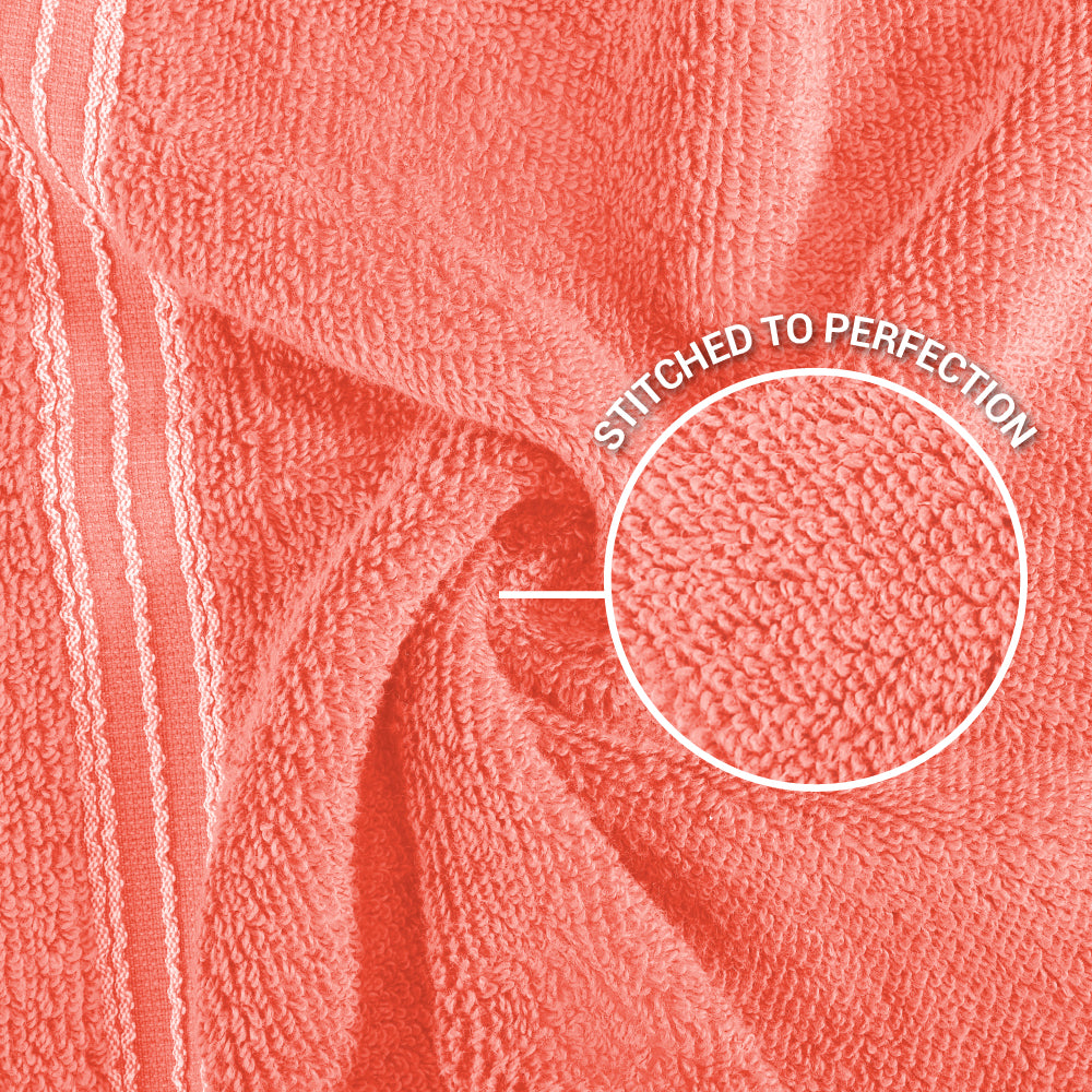 Swift Flow 100% Cotton Face Towel, 500 GSM, Solid, Red