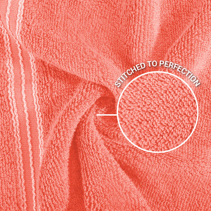 Swift Flow 100% Cotton Face Towel, 500 GSM, Solid, Red