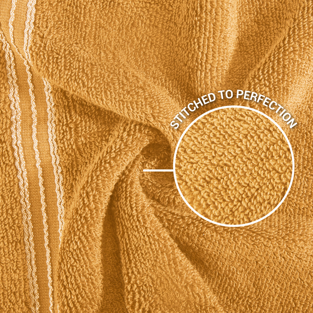 Swift Flow 100% Cotton Face Towel, 500 GSM, Solid, Gold