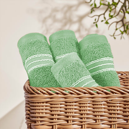 Swift Flow 100% Cotton Face Towel, 500 GSM, Solid, Light Green