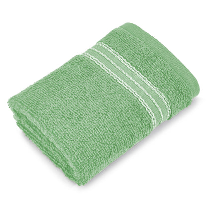 Swift Flow 100% Cotton Face Towel, 500 GSM, Solid, Light Green
