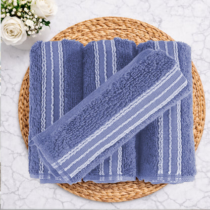 Swift Flow 100% Cotton Face Towel, 500 GSM, Solid, Blue