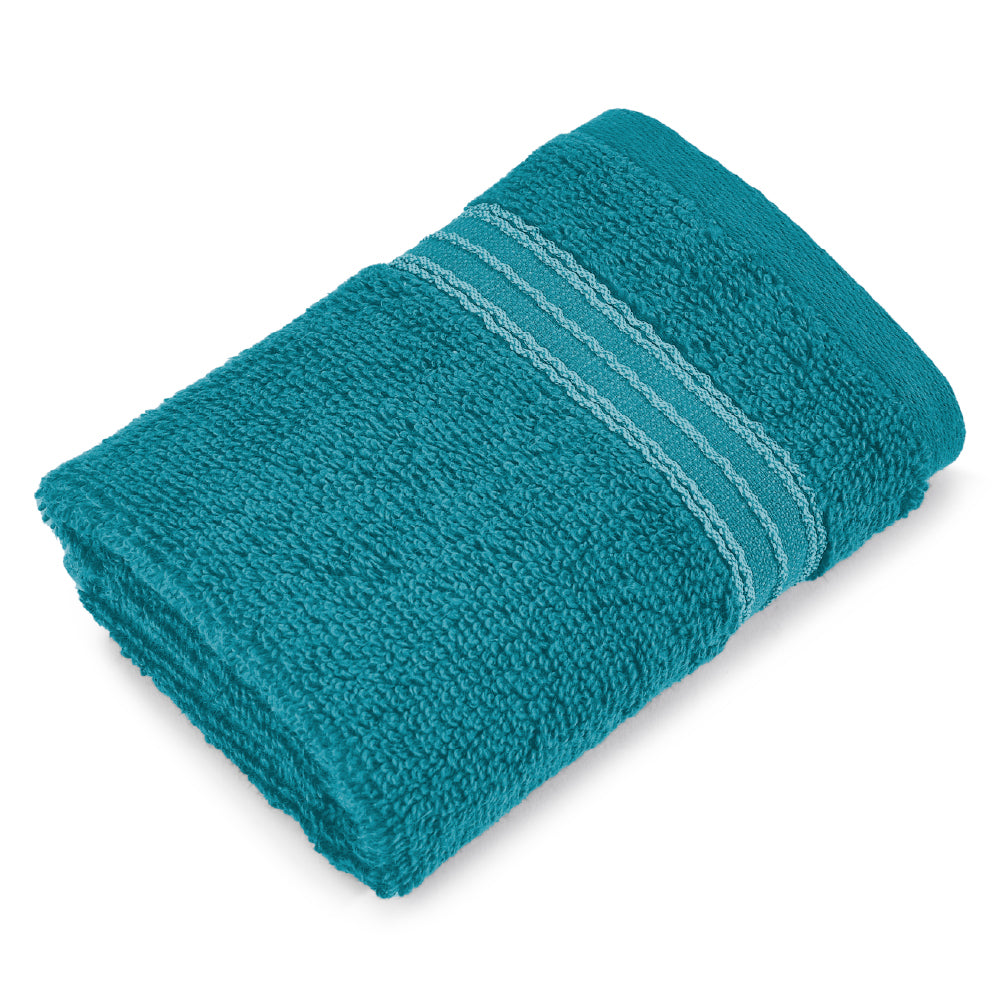 Swift Flow 100% Cotton Face Towel, 500 GSM, Solid, Dark Teal