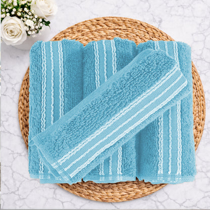 Swift Flow 100% Cotton Face Towel, 500 GSM, Solid, Light Blue