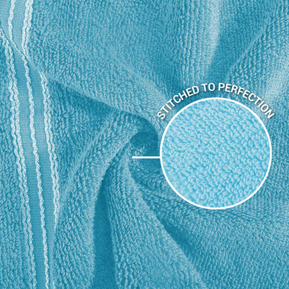 Swift Flow 100% Cotton Face Towel, 500 GSM, Solid, Light Blue