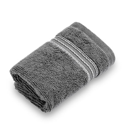 Swift Flow 100% Cotton Face Towel, 500 GSM, Solid, Dark Grey