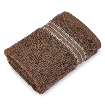 Swift Flow 100% Cotton Face Towel, 500 GSM, Solid, Dark Brown
