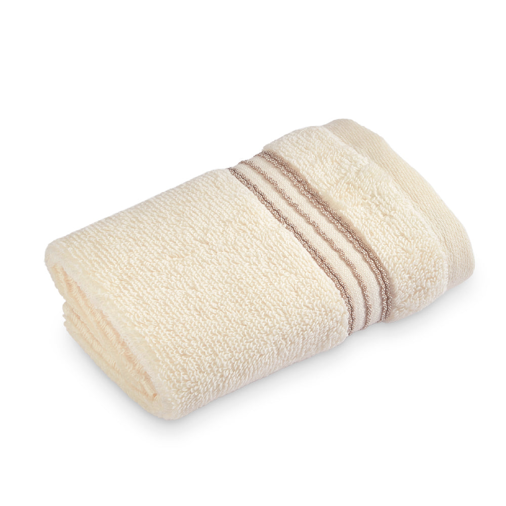 Swift Flow 100% Cotton Face Towel, 500 GSM, Solid, Beige