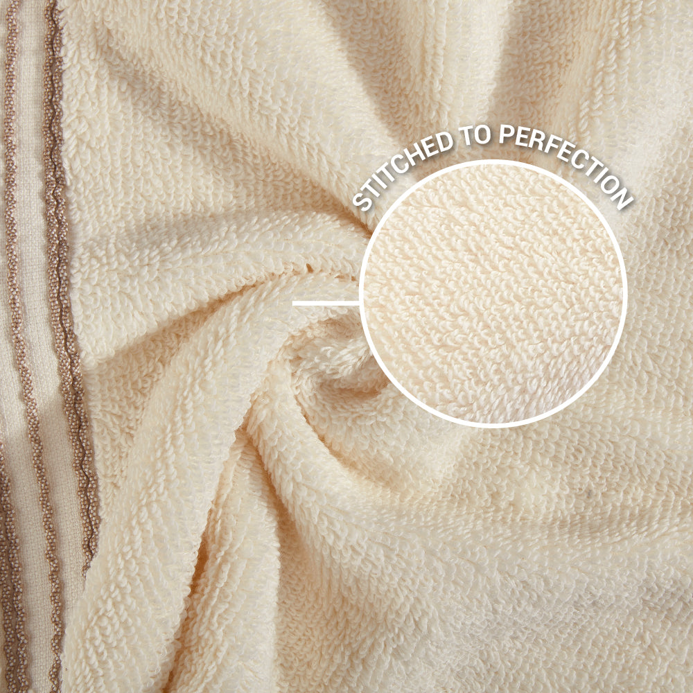 Swift Flow 100% Cotton Face Towel, 500 GSM, Solid, Beige