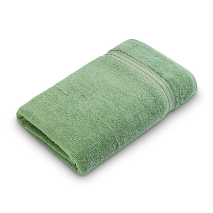Swift Flow 100% Cotton Large Towel, 500 GSM, Solid, Light Green