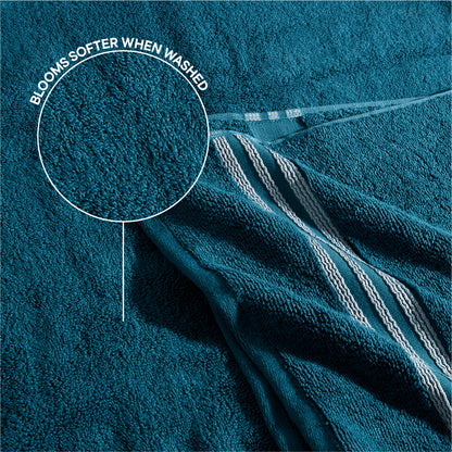 Swift Flow 100% Cotton Large Towel, 500 GSM, Solid, Dark Teal