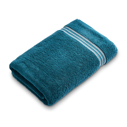 Swift Flow 100% Cotton Large Towel, 500 GSM, Solid, Dark Teal