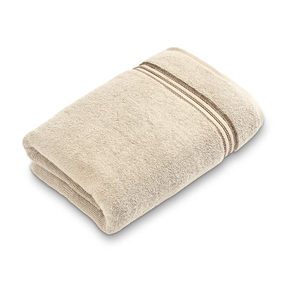 Swift Flow 100% Cotton Large Towel, 500 GSM, Solid, Beige