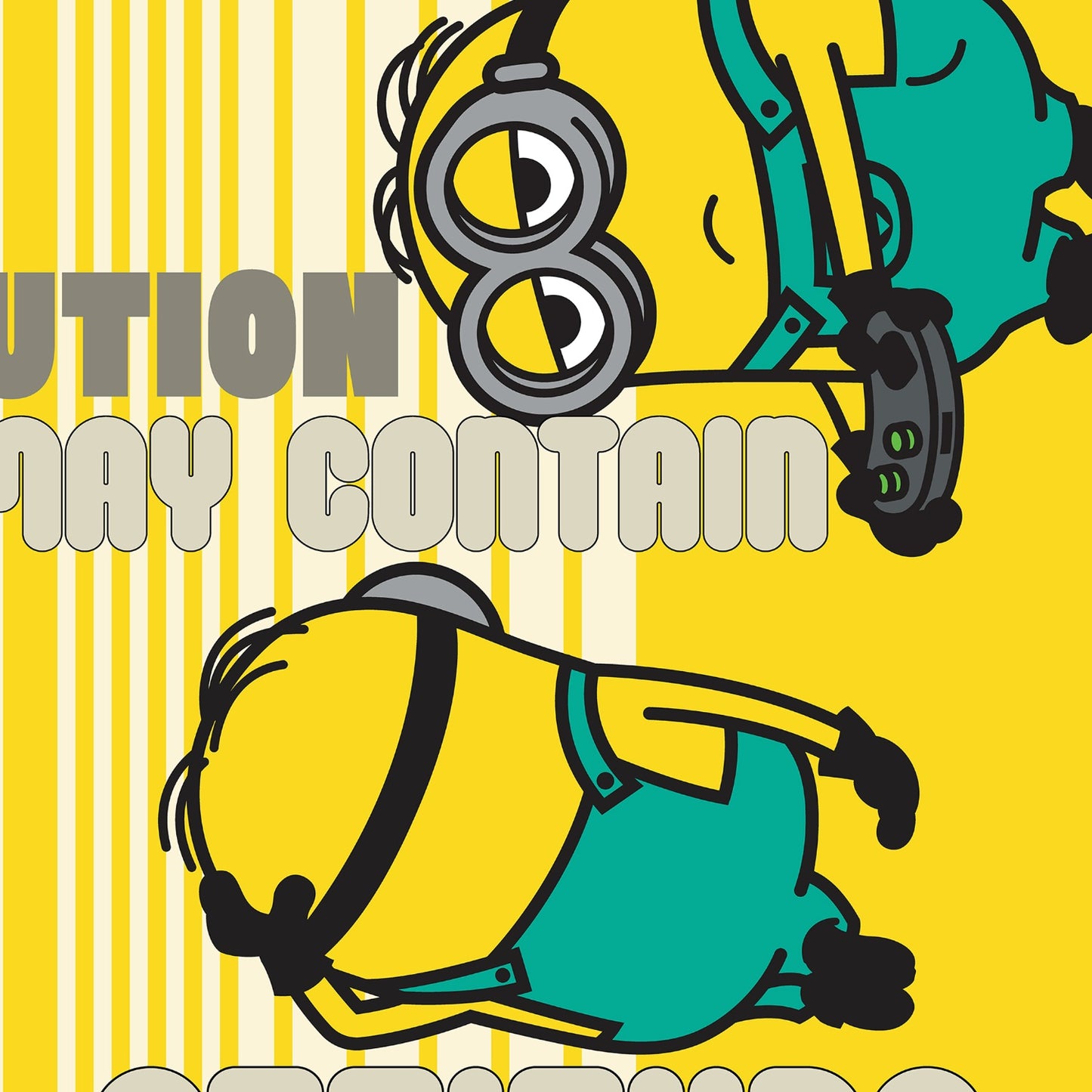 Kids 100 % Cotton Single Quilt, 132 TC, Character, Yellow