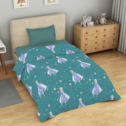 Kids 100 % Cotton Top Sheet, 170 TC, Character, Teal