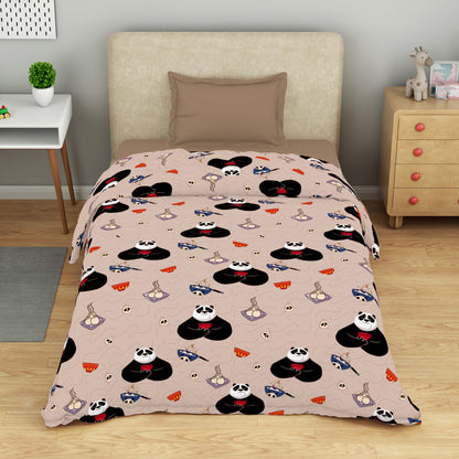 Kids 100 % Cotton Top Sheet, 170 TC, Character, Beige