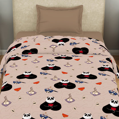 Kids 100 % Cotton Top Sheet, 170 TC, Character, Beige