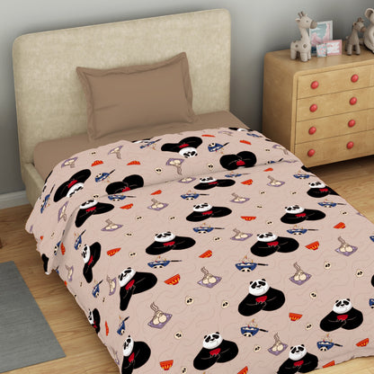 Kids 100 % Cotton Top Sheet, 170 TC, Character, Beige