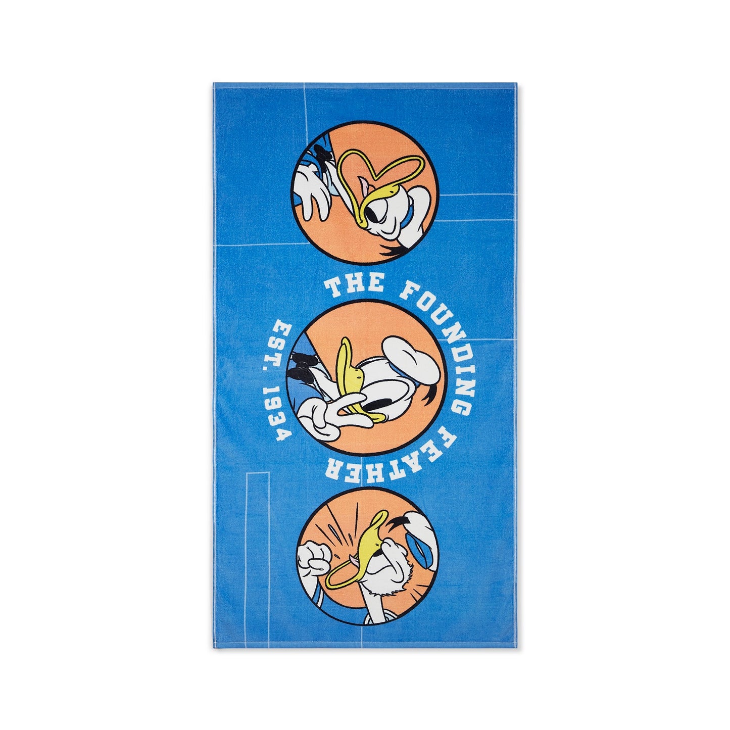 Kids 100% Cotton Bath Towel, 380 GSM, Character, Blue