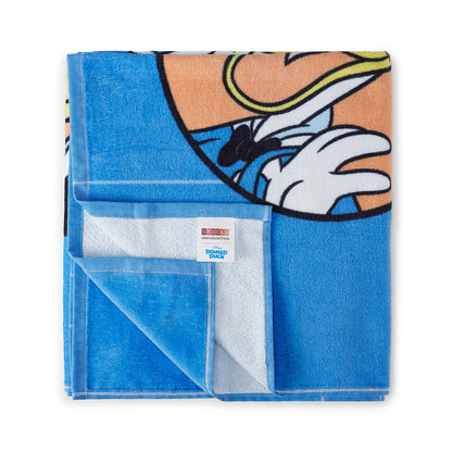 Kids 100% Cotton Bath Towel, 380 GSM, Character, Blue