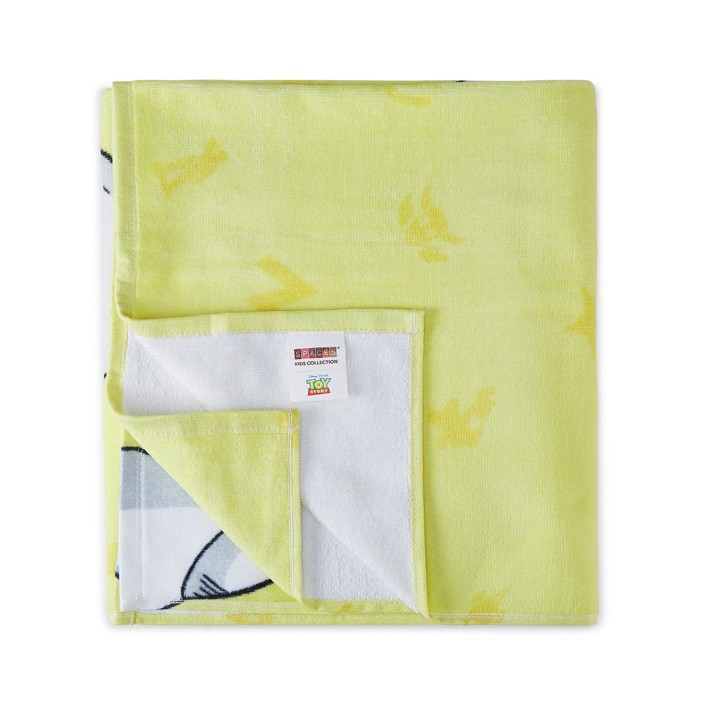 Kids 100% Cotton Bath Towel, 380 GSM, Character, Light Yellow