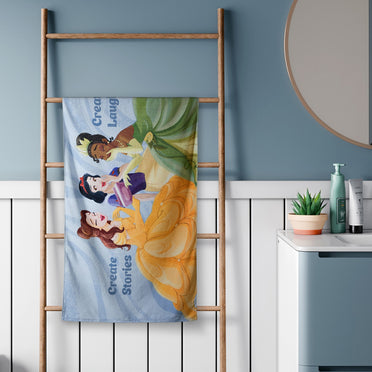 Kids 100% Cotton Bath Towel, 380 GSM, Character, Light Blue