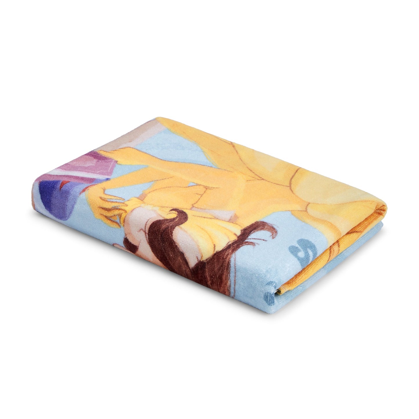 Kids 100% Cotton Bath Towel, 380 GSM, Character, Light Blue